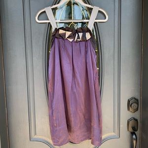 BCBG Max Azria Purple and Silver Silk Dress